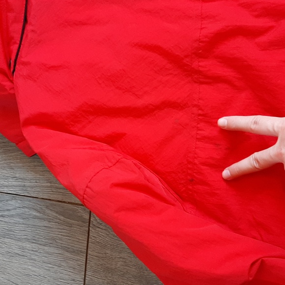 Vintage Marlboro red & black duck down coat adult size large - Picture 11 of 16